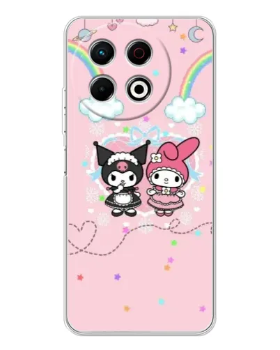 Чохол для TECNO Spark 40 Pro з картинкою «My Melody та Kuromi» Чохол для TECNO Spark 40 Pro з картинкою «My Melody та Kuromi»