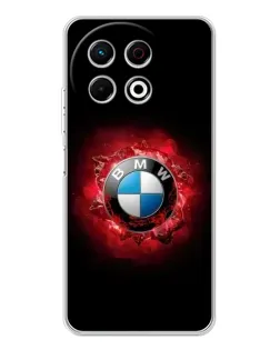 Чехол для TECNO Spark 40 Pro с картинкой «Логотип BMW — вспышка»