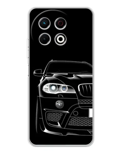 Чехол для TECNO Spark 40 Pro с картинкой «Темный силуэт BMW» Чехол для TECNO Spark 40 Pro с картинкой «Темный силуэт BMW»