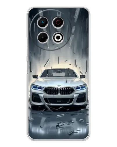 Чехол для TECNO Spark 40 Pro с картинкой «BMW в свете фар» Чехол для TECNO Spark 40 Pro с картинкой «BMW в свете фар»