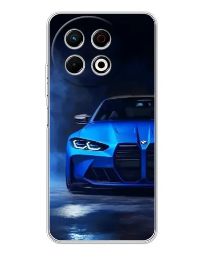 Чехол для TECNO Spark 40 Pro с картинкой «Голубая BMW M4» Чехол для TECNO Spark 40 Pro с картинкой «Голубая BMW M4»