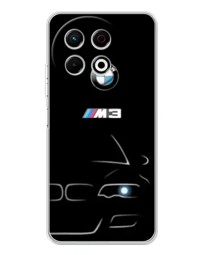 Чехол для TECNO Spark 40 Pro с картинкой «Минималистичный принт BMW M3» Чехол для TECNO Spark 40 Pro с картинкой «Минималистичный принт BMW M3»