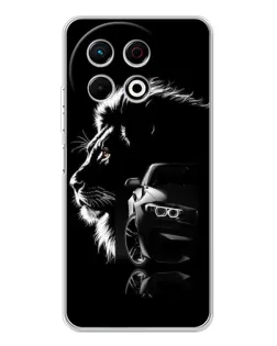 Чехол для TECNO Spark 40 Pro с картинкой «BMW и лев»