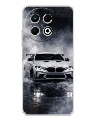 Чехол для TECNO Spark 40 Pro с картинкой «BMW сквозь туман» Чехол для TECNO Spark 40 Pro с картинкой «BMW сквозь туман»