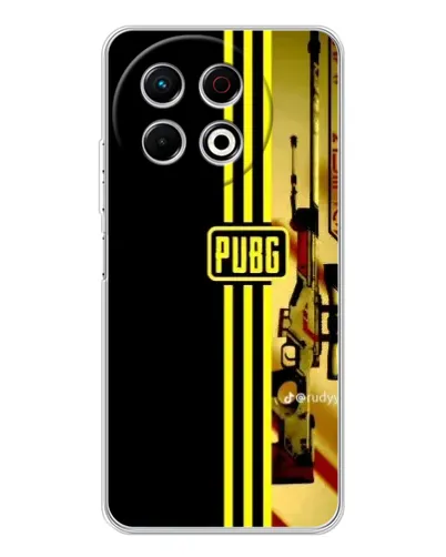 Чехол для TECNO Spark 40 Pro с картинкой «PUBG — камуфляжный шлем»