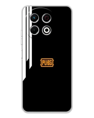 Чехол для TECNO Spark 40 Pro с картинкой «PUBG — вертикальные линии»