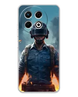 Чехол для TECNO Spark 40 Pro с картинкой «PUBG — реалистичный герой»