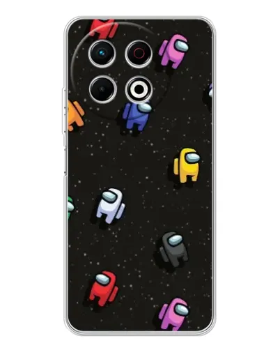 Чохол для TECNO Spark 40 Pro з картинкою «Космічний патерн Among Us» Чохол для TECNO Spark 40 Pro з картинкою «Космічний патерн Among Us»