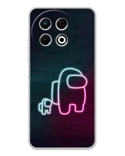 Чохол для TECNO Spark 40 Pro з картинкою «Among Us неон-арт»