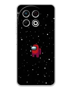 Чохол для TECNO Spark 40 Pro з картинкою «Червоний Among Us»