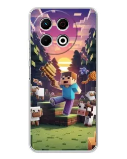 Чохол для TECNO Spark 40 Pro з картинкою «Стів на фермі» Чохол для TECNO Spark 40 Pro з картинкою «Стів на фермі»