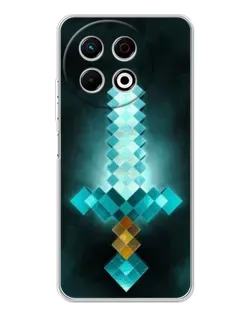 Чехол для TECNO Spark 40 Pro с картинкой «Алмазный меч неон»