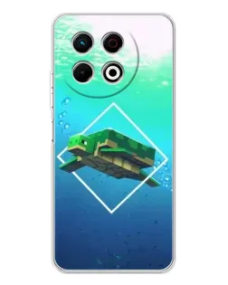 Чохол для TECNO Spark 40 Pro з картинкою «Черепаха Minecraft»