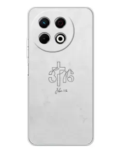 Чохол для TECNO Spark 40 Pro з картинкою «Івана 3:16 Хрест»
