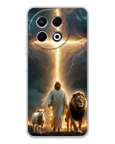 Чохол для TECNO Spark 40 Pro з картинкою «Лев Юди та Світло»