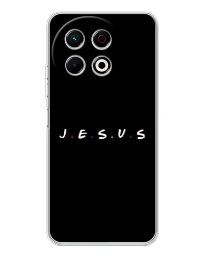 Чохол для TECNO Spark 40 Pro з картинкою «Крапки віри J.E.S.U.S.»