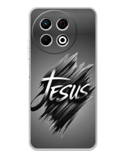 Чохол для TECNO Spark 40 Pro з картинкою «Напис Jesus Graffiti»
