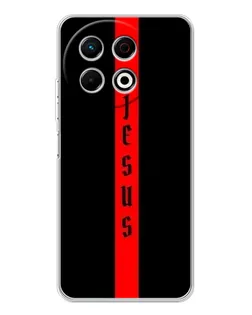 Чохол для TECNO Spark 40 Pro з картинкою «Червона лінія віри»