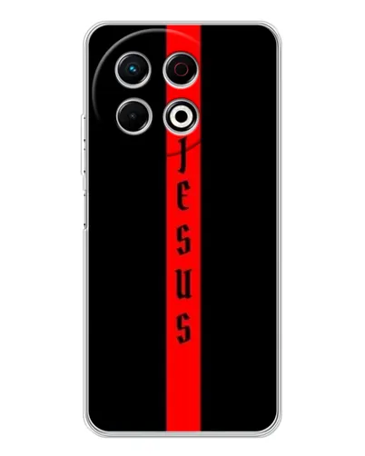 Чохол для TECNO Spark 40 Pro з картинкою «Червона лінія віри»