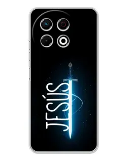 Чохол для TECNO Spark 40 Pro з картинкою «Меч Духа Jesus»