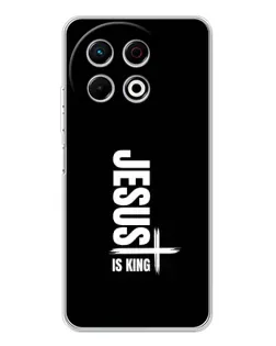 Чохол для TECNO Spark 40 Pro з картинкою «Вертикаль віри Jesus»