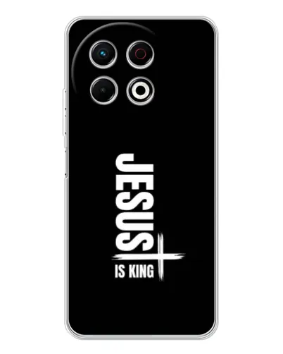 Чохол для TECNO Spark 40 Pro з картинкою «Вертикаль віри Jesus»