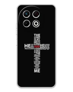 Чехол для TECNO Spark 40 Pro с картинкой «Текстовый крест»
