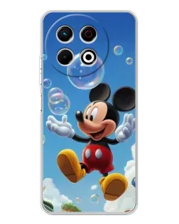 Чехол для TECNO Spark 40 Pro с картинкой «Mickey и мыльные пузыри»