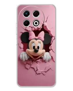 Чехол для TECNO Spark 40 Pro с картинкой «Минни сквозь стену»