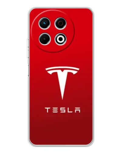 Чохол для TECNO Spark 40 Pro з картинкою «Tesla Red Classic»