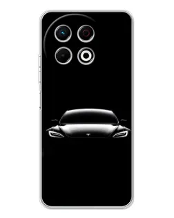 Чохол для TECNO Spark 40 Pro з картинкою «Фари Tesla Night»