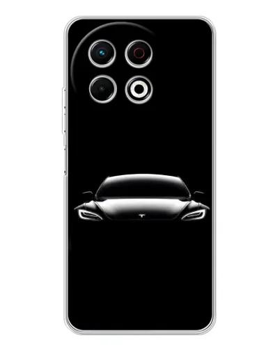 Чохол для TECNO Spark 40 Pro з картинкою «Фари Tesla Night»