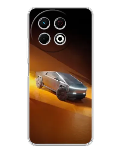 Чохол для TECNO Spark 40 Pro з картинкою «Cybertruck у пустелі»