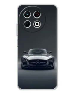 Чехол для TECNO Spark 40 Pro с картинкой «Mercedes на черном»