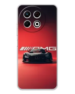 Чехол для TECNO Spark 40 Pro с картинкой «Mercedes AMG — красная линия»