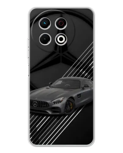 Чехол для TECNO Spark 40 Pro с картинкой «Mercedes AMG — графика» Чехол для TECNO Spark 40 Pro с картинкой «Mercedes AMG — графика»