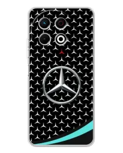 Чехол для TECNO Spark 40 Pro с картинкой «Mercedes — бирюзовый акцент»