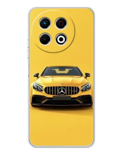 Чехол для TECNO Spark 40 Pro с картинкой «Желтый Mercedes GT» Чехол для TECNO Spark 40 Pro с картинкой «Желтый Mercedes GT»