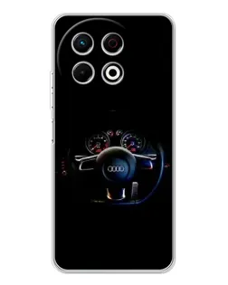 Чохол для TECNO Spark 40 Pro з картинкою «Салон Audi — кермо» Чохол для TECNO Spark 40 Pro з картинкою «Салон Audi — кермо»