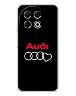 Чохол для TECNO Spark 40 Pro з картинкою «Логотип Audi Heart»