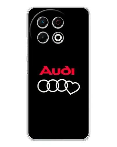 Чехол для TECNO Spark 40 Pro с картинкой «Логотип Audi Heart»