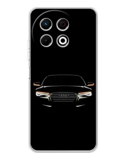 Чехол для TECNO Spark 40 Pro с картинкой «Audi — ночной контур»