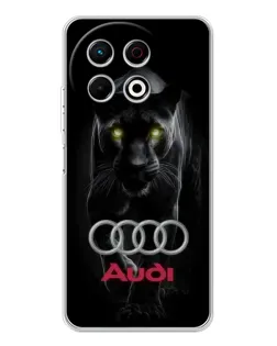 Чехол для TECNO Spark 40 Pro с картинкой «Пантера и Audi»