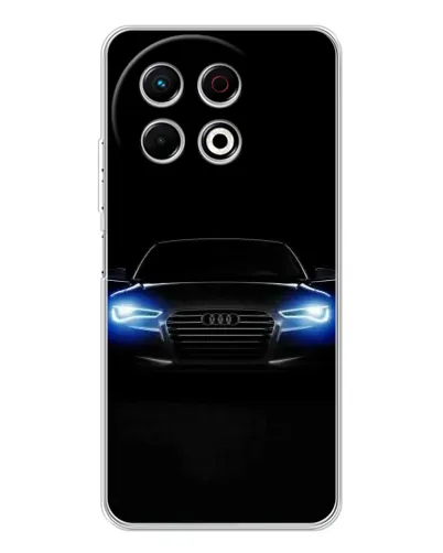 Чехол для TECNO Spark 40 Pro с картинкой «Audi в неоне»