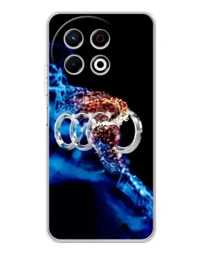 Чехол для TECNO Spark 40 Pro с картинкой «Энергия лого Audi»