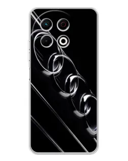 Чехол для TECNO Spark 40 Pro с картинкой «Audi — абстрактные кольца»