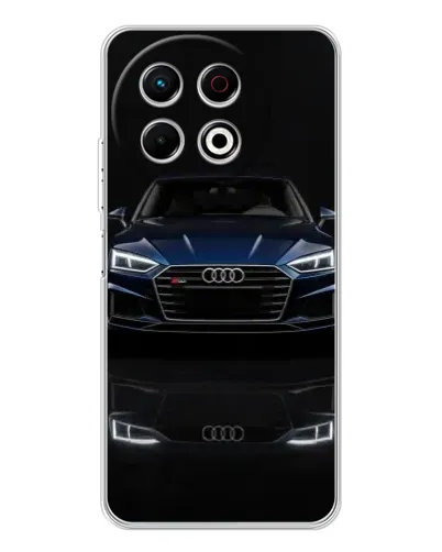 Чехол для TECNO Spark 40 Pro с картинкой «Audi — ночное отражение»
