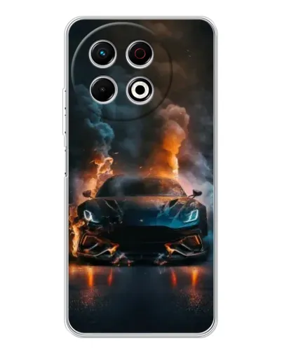 Чохол для TECNO Spark 40 Pro з картинкою «Lamborghini димна естетика»