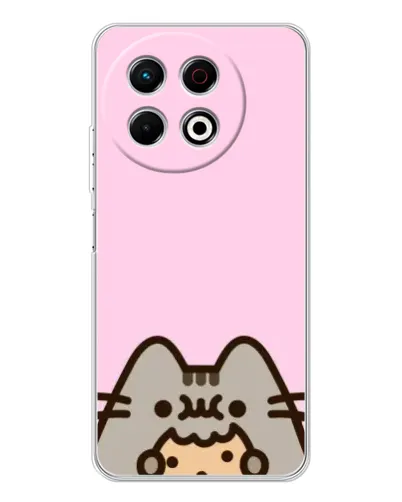 Чехол для TECNO Spark 40 Pro с картинкой «Pusheen и печенье» Чехол для TECNO Spark 40 Pro с картинкой «Pusheen и печенье»