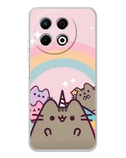 Чехол для TECNO Spark 40 Pro с картинкой «Единорог Pusheen»